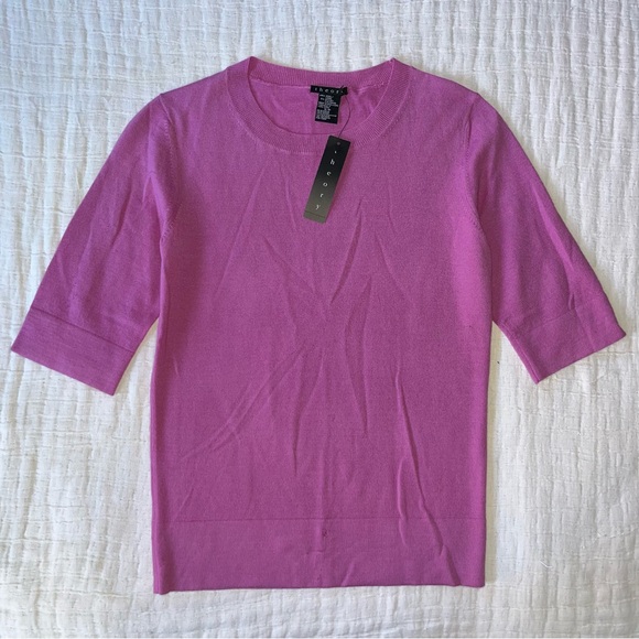 Theory Shock Pink “Symon B” Sweater Jumper, size S - Picture 1 of 8
